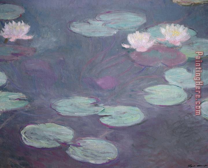 Claude Monet Pink Lilies